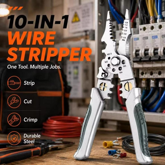 Multi Functional Industrial Wire Stripper Cutter Crimper Heavy Duty Stainless Steelers.