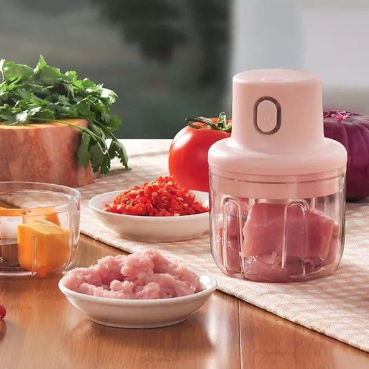 Portable Electric USB Rechargeable Fruit Vegetable Onion chopper