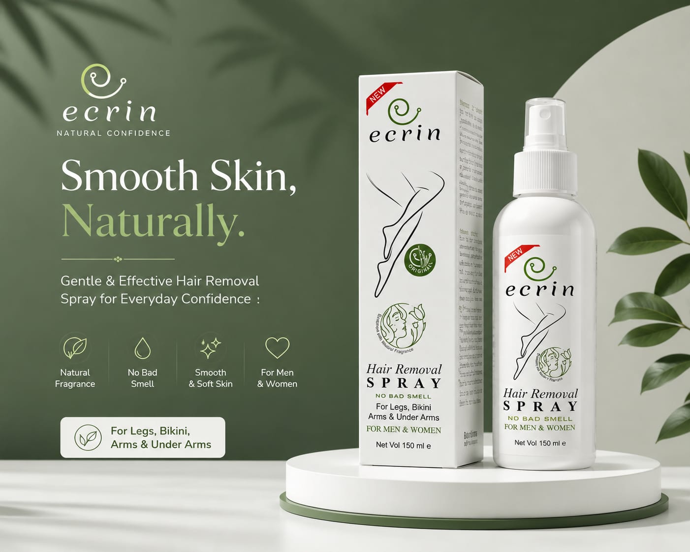 The Original Ecrin Hair Removel Spray